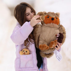 Tezituor baby owl 2 inside mommy for storytelling