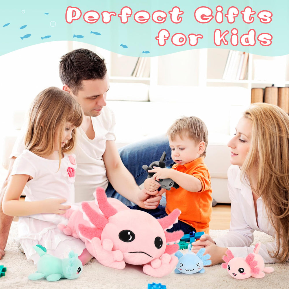 Tezituor giant axolotl offers a warm companion for kids and adults.