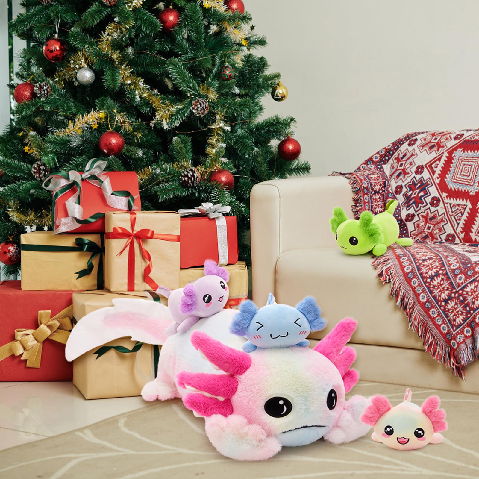Tezituor axolotl plush gift idea for birthdays and occasions.