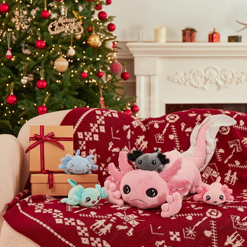 Tezituor axolotl soft plush ideal for kids cuddling and bedtime.