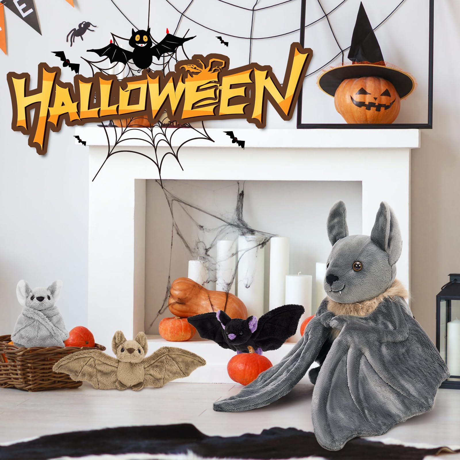 Tezituor red baby bat plush, bright color for gift sets and cuddling.