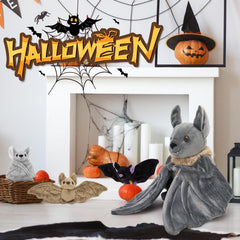 Tezituor red baby bat plush, bright color for gift sets and cuddling.