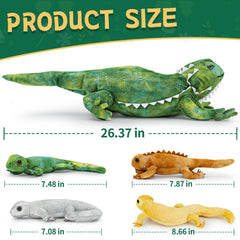 Tezituor bearded dragon toy gifts ideal for birthdays and bedtime routines.