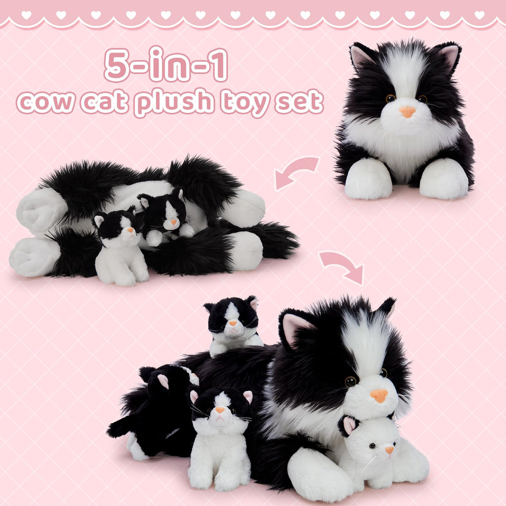 Tezituor cat plush decor for car and sofa accents.