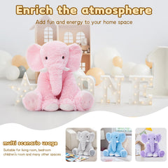 Tezituor giant pink elephant plush foot design for playful charm