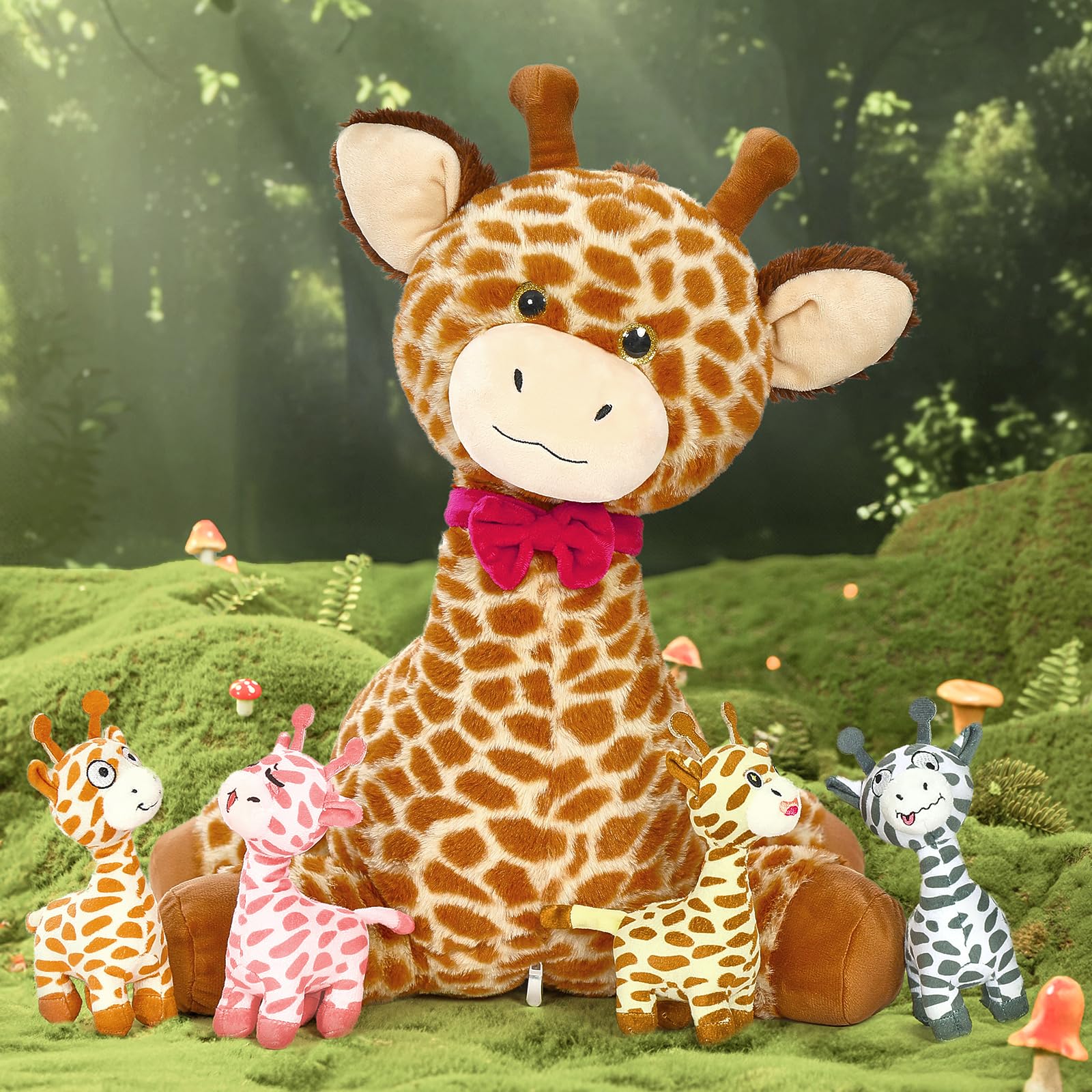 Tezituor giant 19.7-inch giraffe plush offers a cozy hug