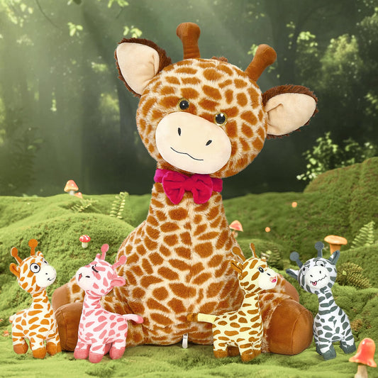 Tezituor giant 19.7-inch giraffe plush offers a cozy hug
