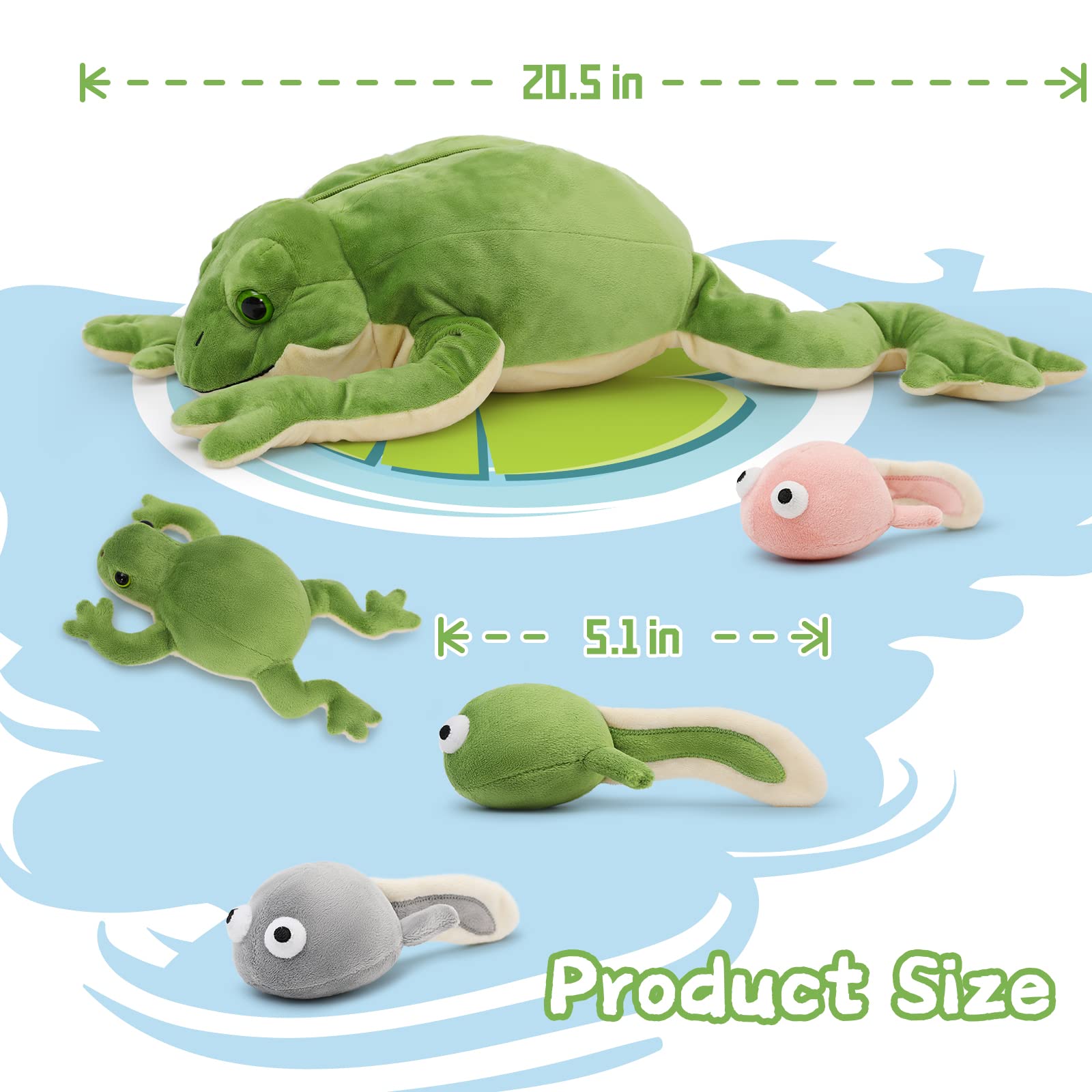Tezituor giant frog used as a cozy pillow on sofa or bed