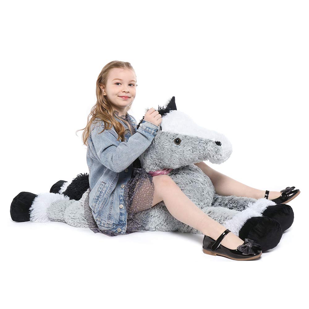 Tezituor giant stuffed horse pillow offers comfortable support during rest