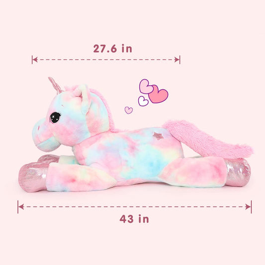 Tezituor rainbow mane close-up showcasing hand-stitched detail for imaginative play