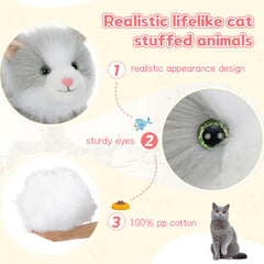 Tezituor gift-ready kitten plush set perfect for birthdays and holidays.