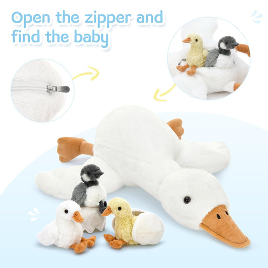 Tezituor large 23.6-inch plush offers cozy comfort during naps and storytelling.