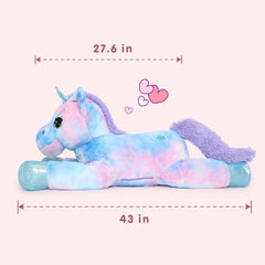 Tezituor high-resilience-pp-cotton unicorn keeps shape through years of cuddles.