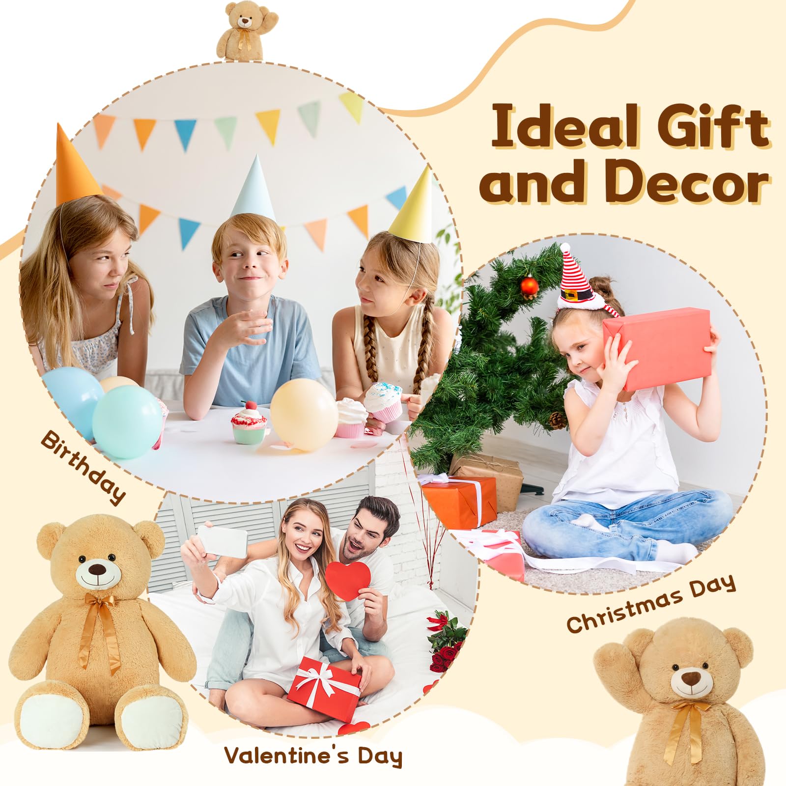 Tezituor huggable room decor adds a versatile focal point and cuddle buddy.
