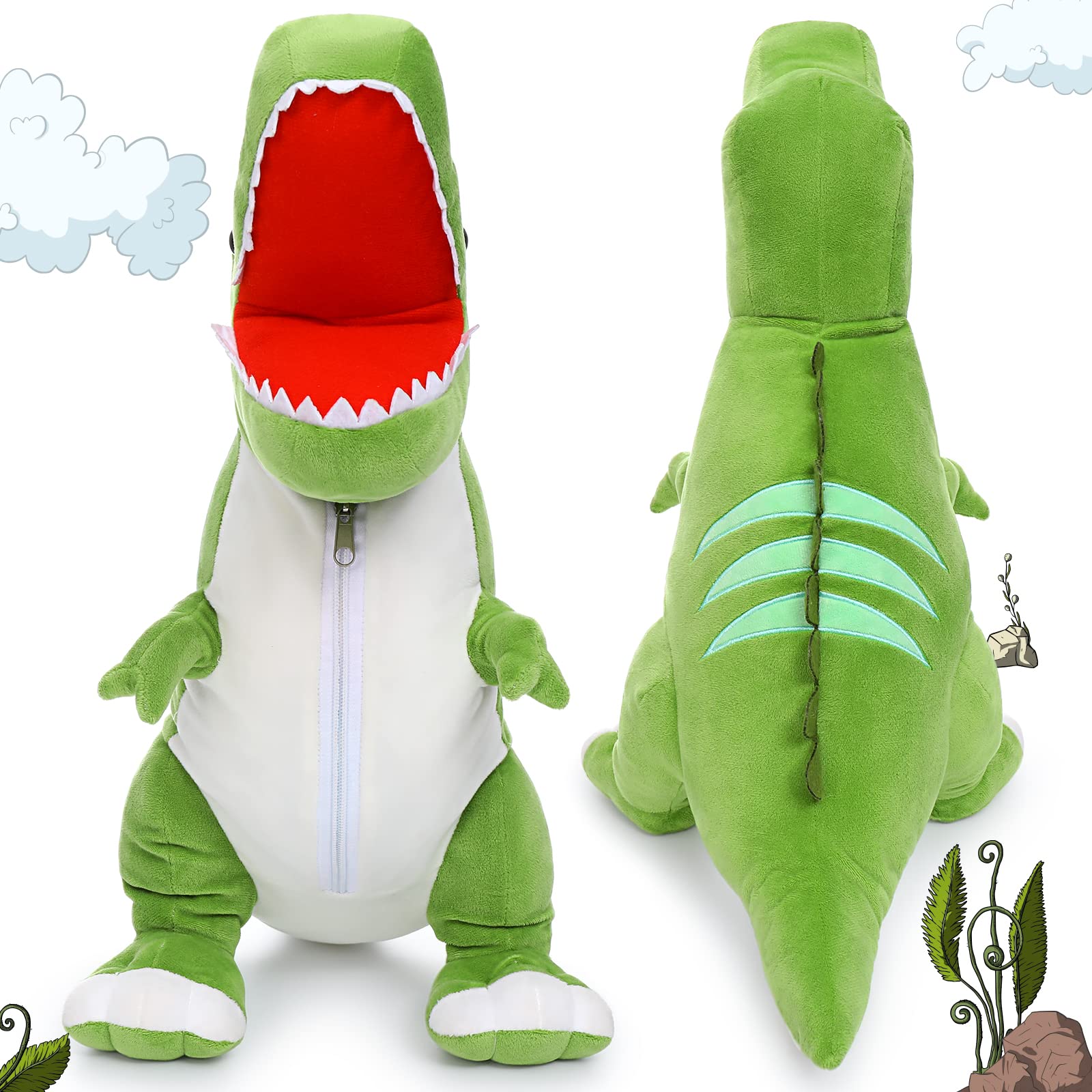 Tezituor large dino plush doubles as a cozy décor piece