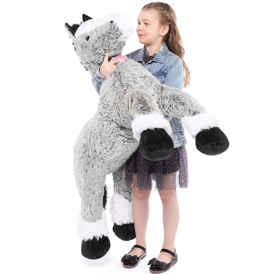 Tezituor large horse stuffed animal 47 inch pillow for cozy hugs and decor