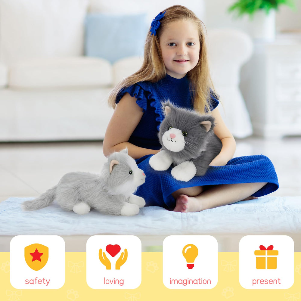 Tezituor nursery decor cat plush adds cozy charm to any room.