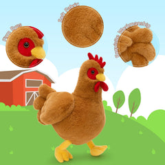 Tezituor plush chicken decor – ideal table centerpiece for gatherings.
