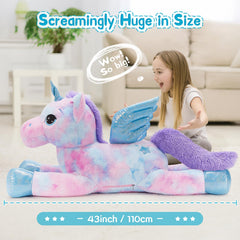 Tezituor safety-certified unicorn plush, designed for gentle skin contact.