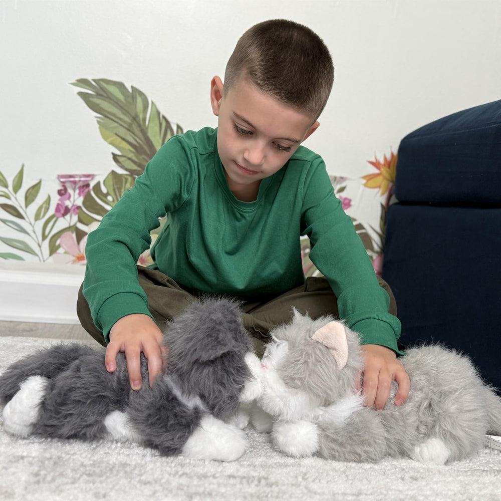 Tezituor soft plush cat toy with cotton fill for lasting hugs.