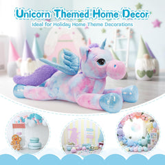 Tezituor soft PP cotton unicorn plush, cushions hugs during cozy moments.