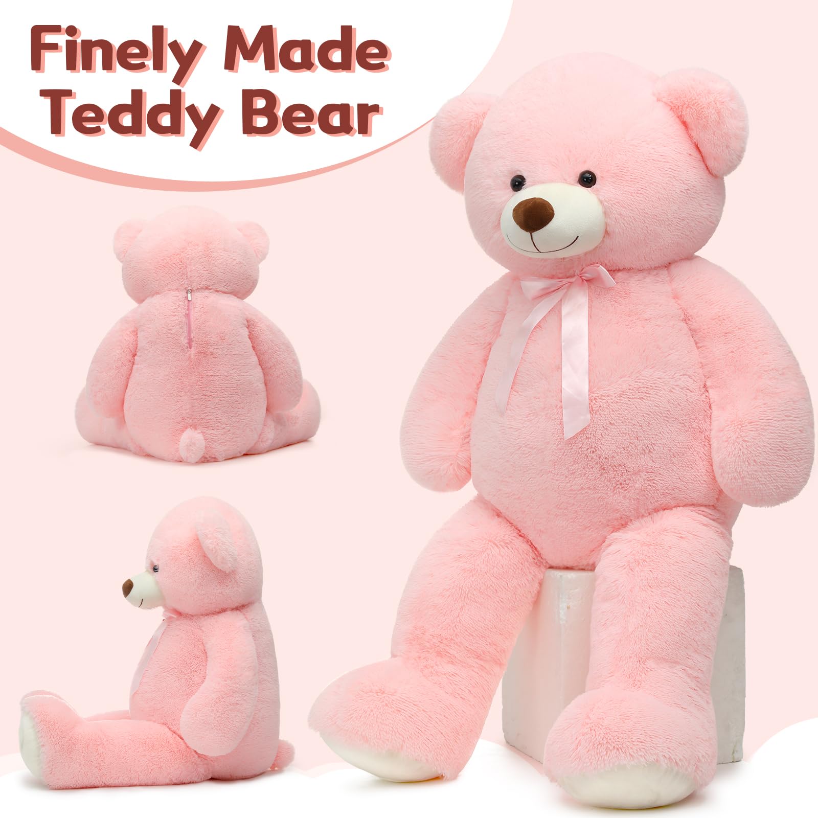 Tezituor bear arrival vacuum-packed, then fluff to full softness.