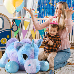 Tezituor unicorn plush safety-focused design with durable stitching.