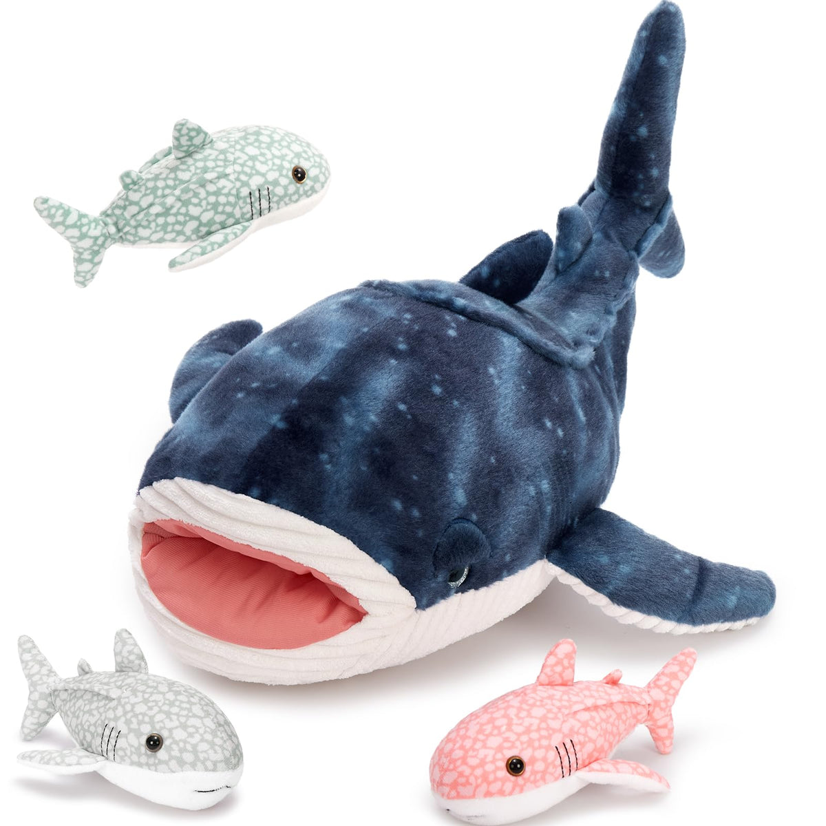 Tezituor Whale Shark Plush Mother for cozy hugs and imaginative ocean play
