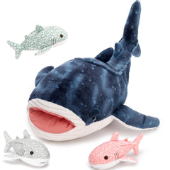 Tezituor Whale Shark Plush Mother for cozy hugs and imaginative ocean play