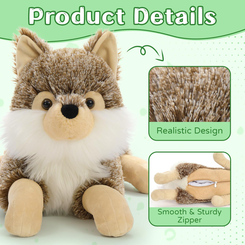 Tezituor wolf toy makes a gift-ready option for Christmas or birthdays.