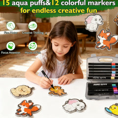 TFS Top Fans Aqua Puffs 3D art assembly showcases fun, tactile learning.