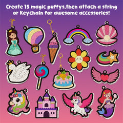 Aqua Puffs decorative string to hang or decorate artworks