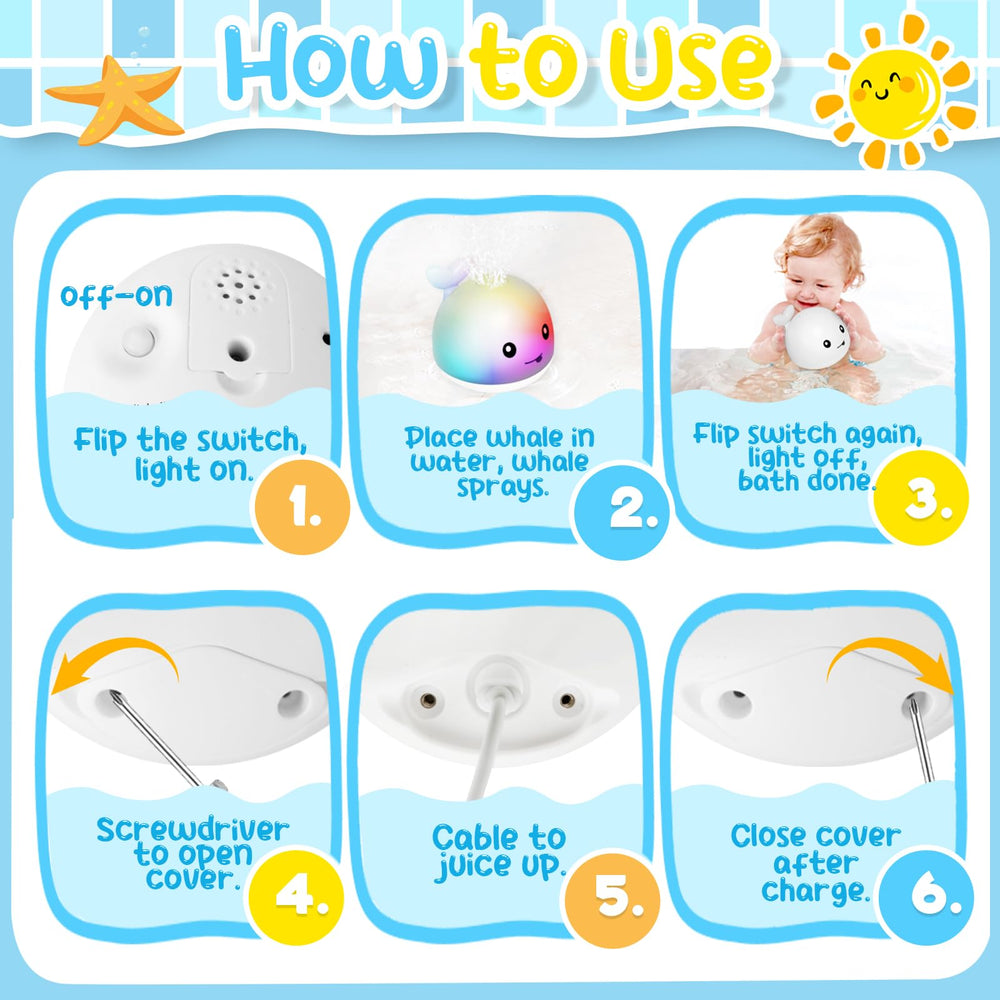 TFS TOP · FANS whale bath toy used in tub, pool, or beach for water fun