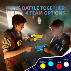 tg blocks laser tag game modes offering gun-vs-gun and gun-vs-vest battles