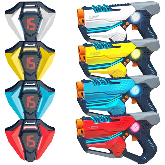 tg blocks laser tag gun with sci-fi design and dual LEDs for immersive battles