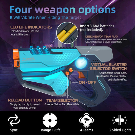 TG BLOCKS laser tag vest with LED score display to track lives