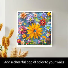 TG BLOCKS Micro Brick Flower World Freestanding table display option