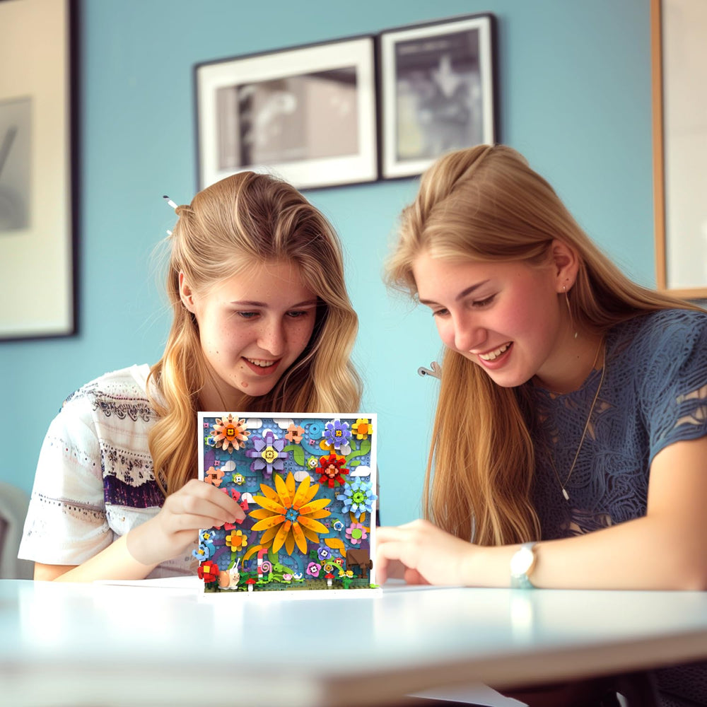 TG BLOCKS Micro Brick Flower World Gift idea for birthdays and holidays