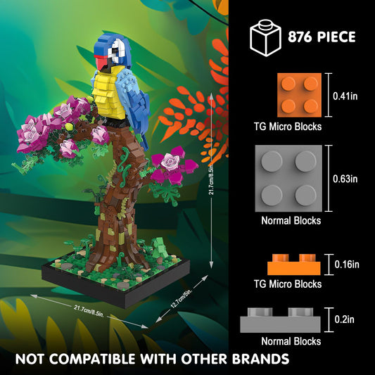 TG BLOCKS micro-brick pieces showcase vibrant colors for challenging builds