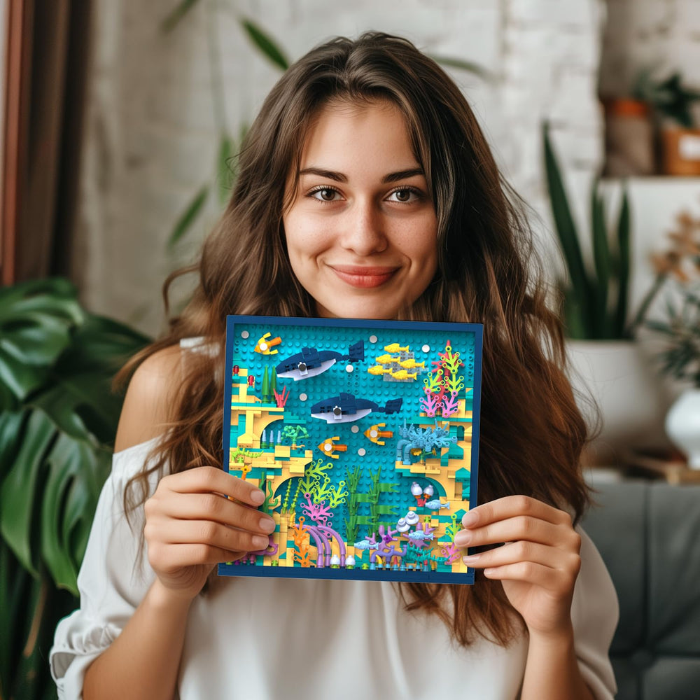 TG BLOCKS Ocean World building activity promotes calm, focused play.