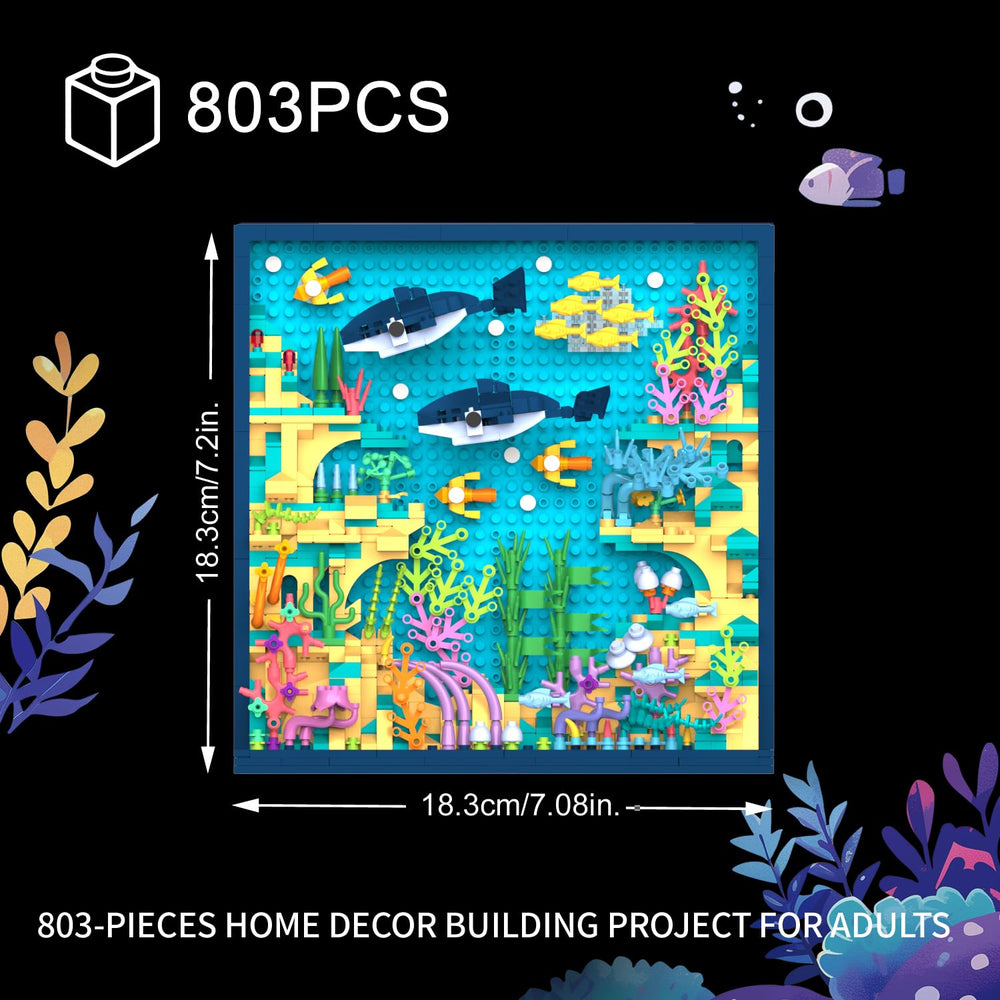 Vibrant underwater sea scene created with TG BLOCKS Ocean World bricks.