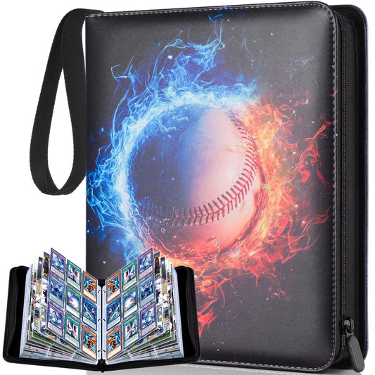TGBet Baseball Card Binder front cover shows durable PU for card protection