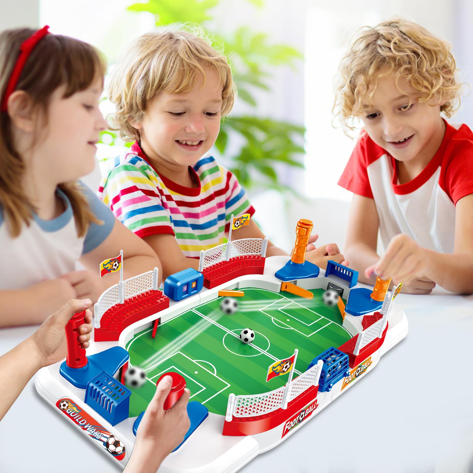 TGHIJKK Soccer Board Game portable tabletop foosball supports screen-free fun anywhere