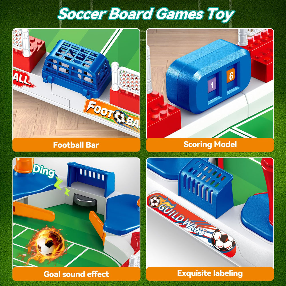 TGHIJKK Soccer Board Game snap-together design for quick assembly
