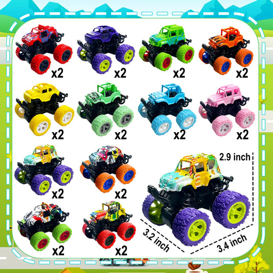 TGIQROVE pull-back monster truck demonstrates smooth wheel-to-body motion for kid-friendly play