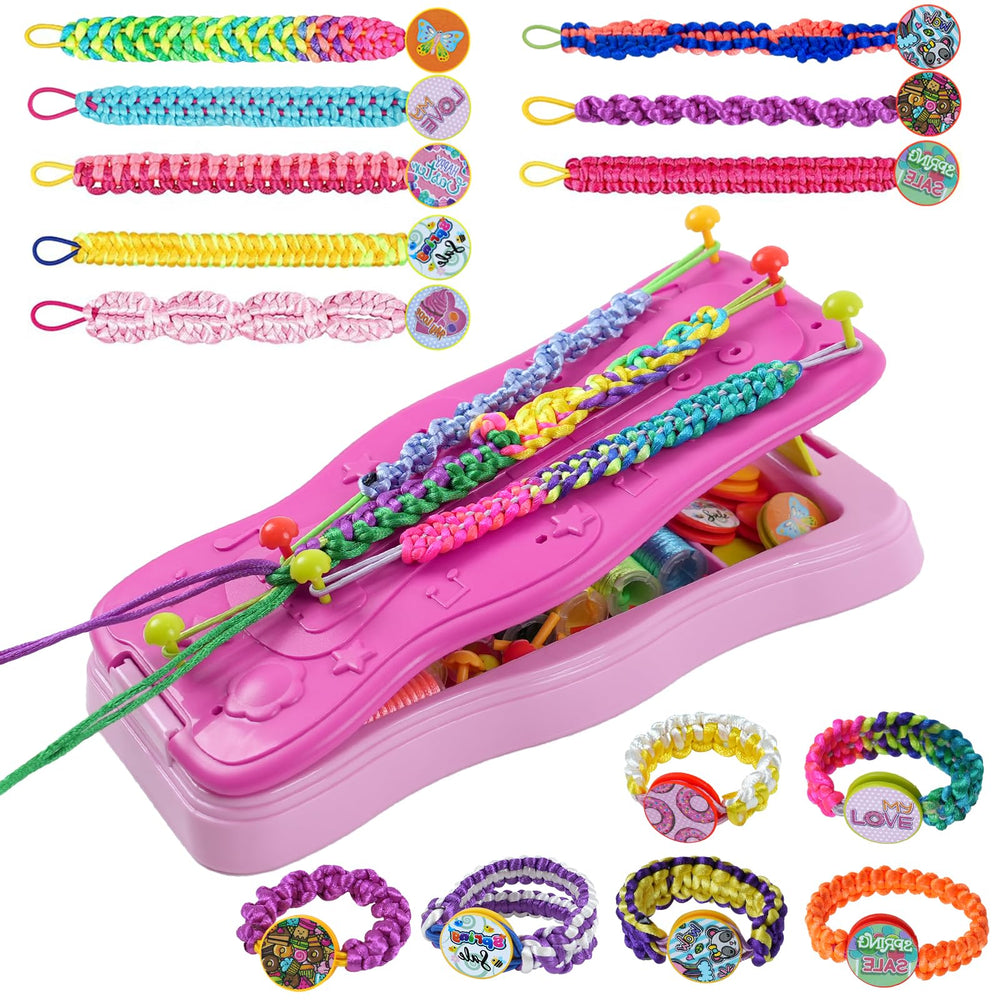 TGJH friendship bracelet kit loom for easy, kid-friendly weaving of colorful bracelets.