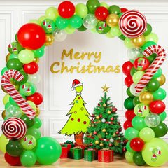 TGmjccus Christmas Balloon Arch Kit creates a festive arch for holiday photo ops