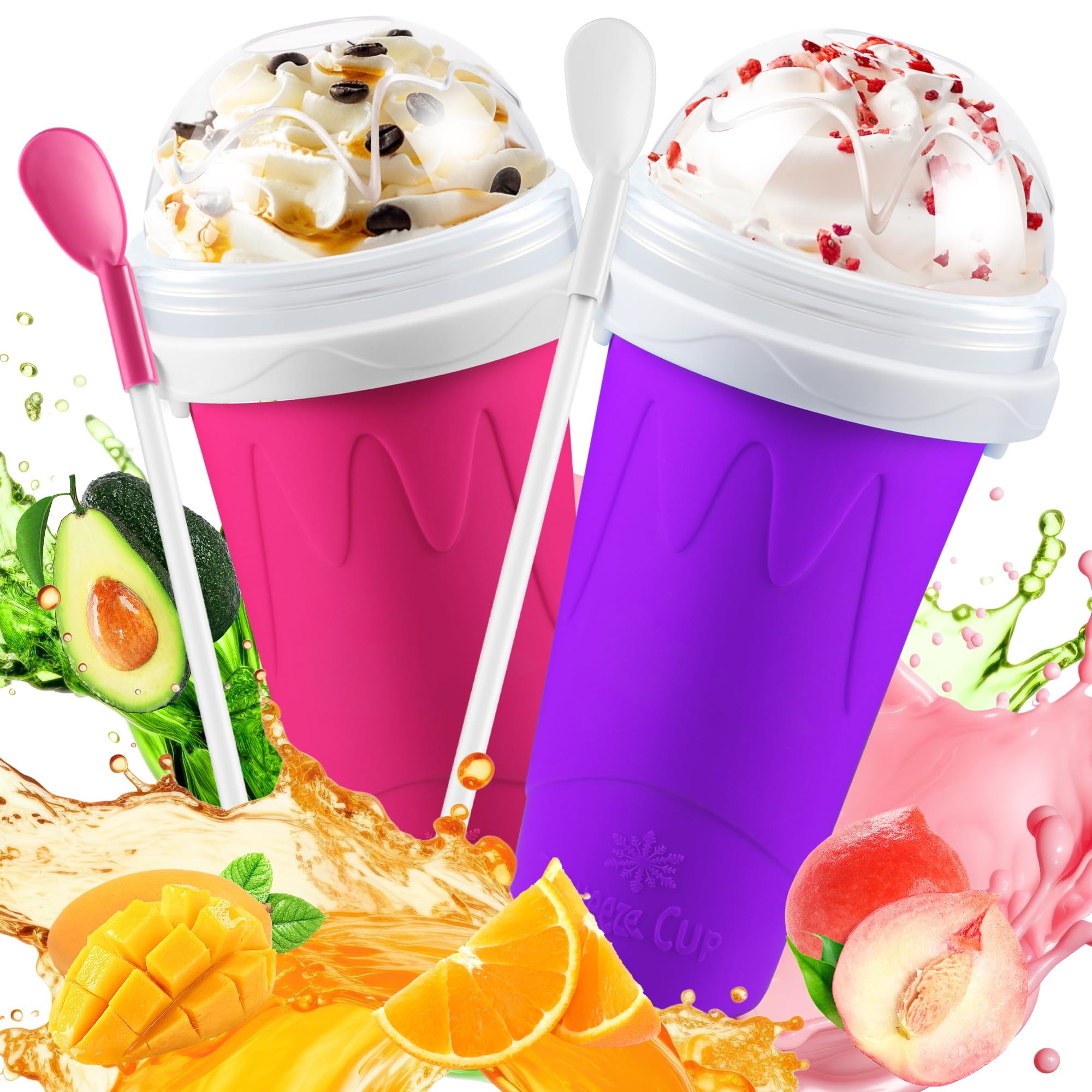 The tgosomt Slushie Cup demonstrates quick-freeze action for creamy slushies.