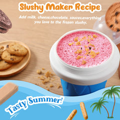 tgosomt slushie cup made of reusable silicone and PP for easy cleaning.