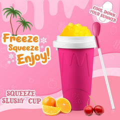 The tgosomt Slushie Cup shows a six-hour freeze step for ready-to-sip treats.